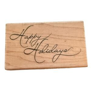 Inkadinkado Happy Holidays 97345 Rubber Stamp